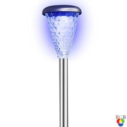 Collection of Lampa solara LED RGB, cristal, H 36.5 cm, gri, exterior in a gallery layout