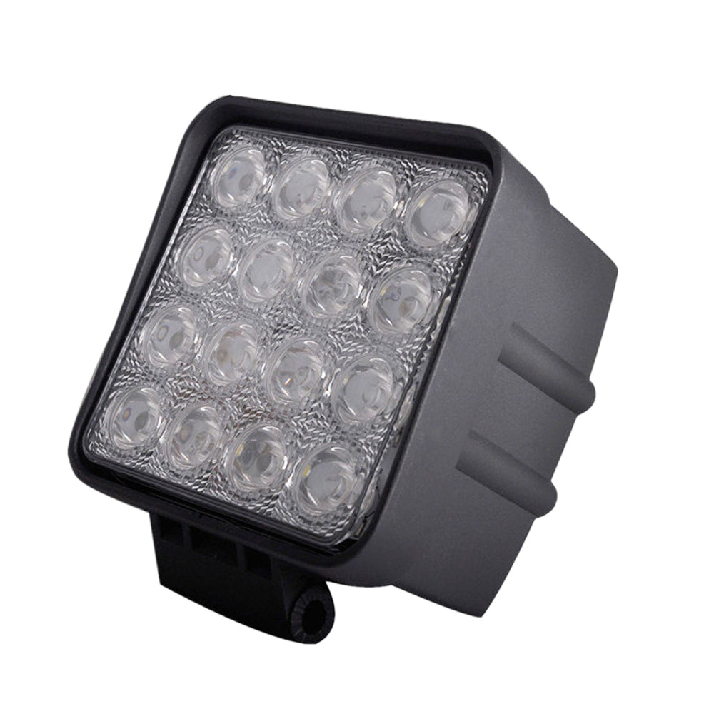 Collection of 1+1 GRATIS: Proiector Auto patrat 16LED 6mm, Offroad, 48W in a gallery layout