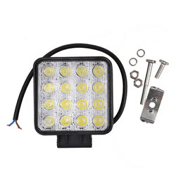 Collection of 1+1 GRATIS: Proiector Auto patrat 16LED 6mm, Offroad, 48W in a gallery layout